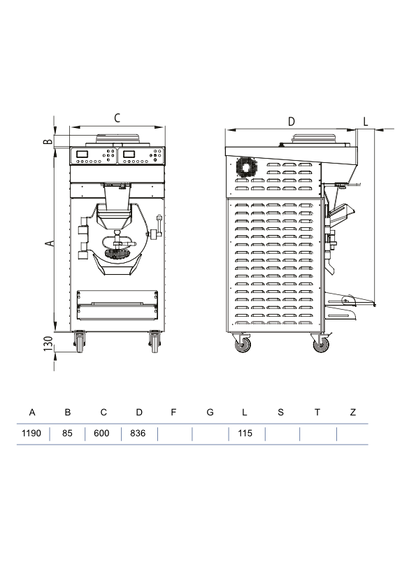 COMBINED BATCH FREEZER - RHB 15/40